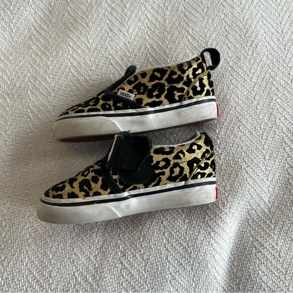 Animal print gold and black Vans size 5 - Picture 3 of 5